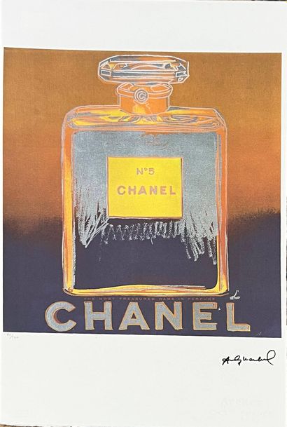 WARHOL Andy, d'après 
Chanel n°5 
Impression...