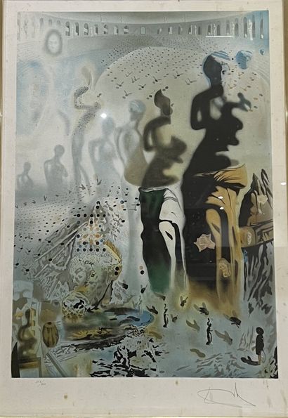 DALI Salvador, d'après 
Le torero hallucinogène,
lithographie...