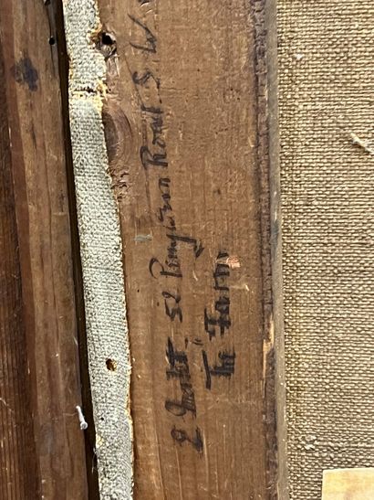 MALET Eugène, attribué à 
Charrettes de foin...