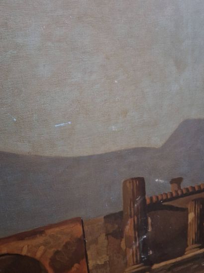 TSUKAMOTO Minoru (XX)
Vue de Pompéi, 1970
Huile...