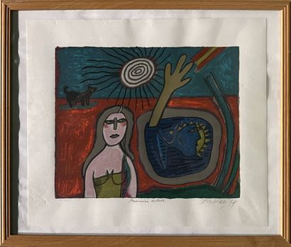 CORNEILLE (1922-2010)
Premier soleil, 1997,...