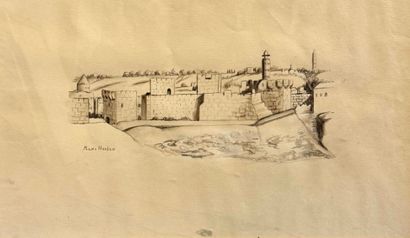 NORDAU Maxa (1897-1991)
les remparts de Jérusalem,...