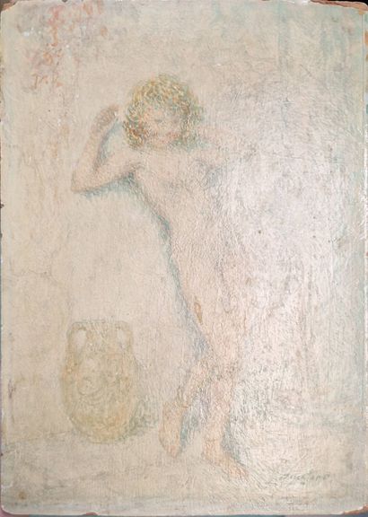 BOULIER Lucien (1882-1963)
NUDE with a jug
Oil...