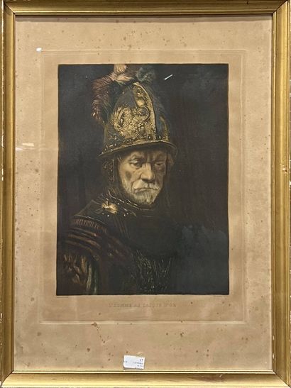 REMBRANDT, d'après
L'homme au casque d'or
Chalcographie...