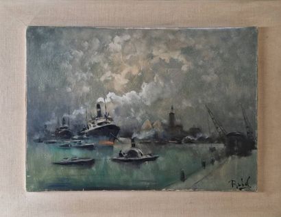 MODERN SCHOOL,
Cruise ships and tugs in view...
