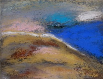 BISSARA-FREREAU Françoise, née en 1943
Marine	
pastel,...