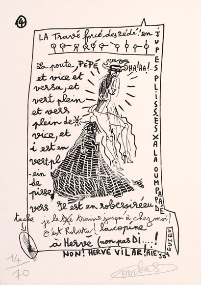 COMBAS Robert, né en 1957, 
Sans titre, 2017,...