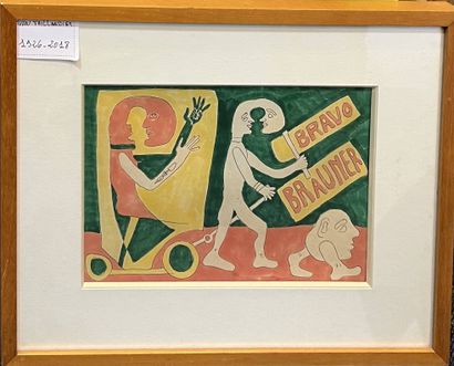 TAILLANDIER Yvon (1926-2018)
Bravo Brauner,...