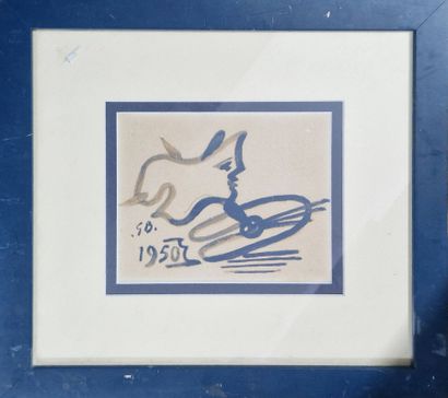 BRAQUE Georges, d'après 
Sans titre, 1950
Lithographie...