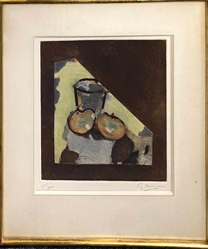 BRAQUE Georges, d'après, 
Nature morte oblique,...