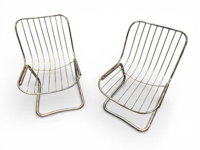 Dans le gout de BERTOIA
Paire de chaises...