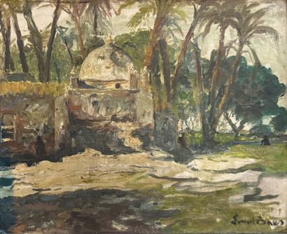 BAES Emile (1879-1954)
Oasis in North Africa...