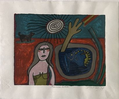 CORNEILLE (1922-2010)
Premier soleil, 1997,...