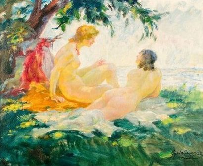 MERESZ MULLER Gyula, 1888-1949
Deux nus dans...