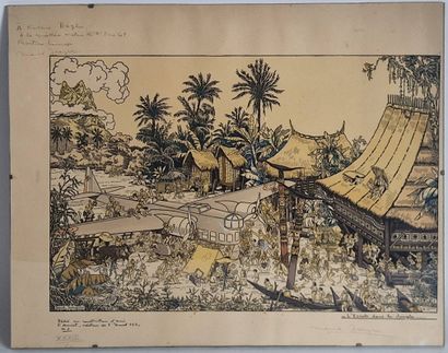 JEANJEAN Marcel (1893-1973)
L'Escale dans...
