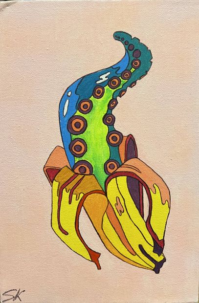 MODERN SCHOOL 
Banana Kraken
Oil on canvas...