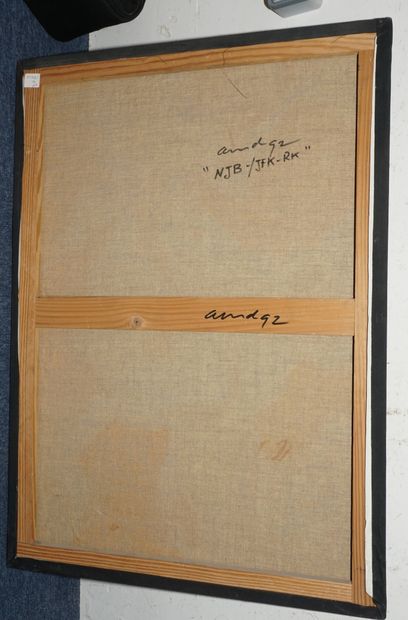 MODERN SCHOOL 
NJB/JFK-RK, 1992,
mixed media,...