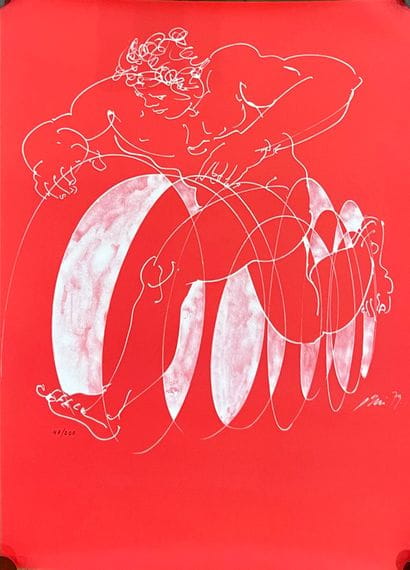 ERNI Hans, d'après
Le coureur, 79
Lithographie,...