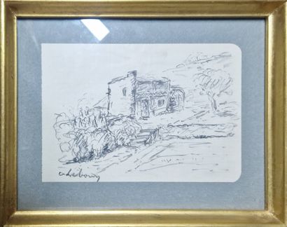 ECOLE MODERNE 
Maison dans le Midi,
crayon...
