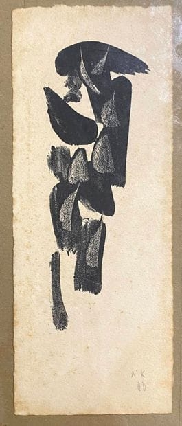 DEBRÉ Olivier, 1920-1999, 
Signe noir, 
lithographie...