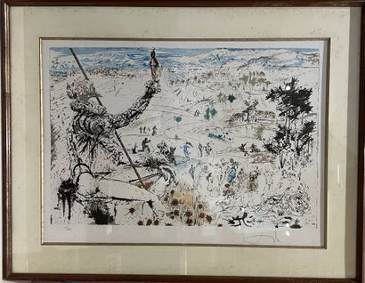 DALI Salvador, d'après 
Don Quichotte 
Lithographie...