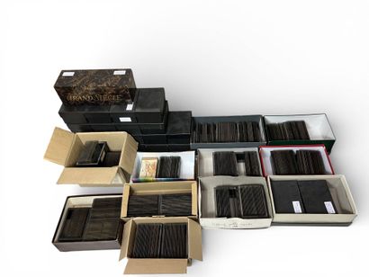 Set of color photographs, some sixty stereoscopic...