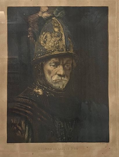 REMBRANDT, d'après
L'homme au casque d'or
Chalcographie...