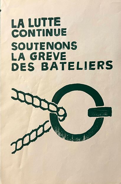 MAI 68 - AFFICHE
ANONYME
LA lutte continue,...