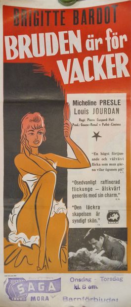 [BRIGITTE BARDOT - AFFICHE DE CINEMA]
Rare...