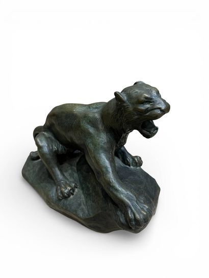 FAGOTTO A (XIX-XX)
Panthère rugissant 
Bronze...