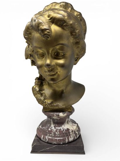GIRAMELLA (XIX-XX)
Buste de femme 
Epreuve...