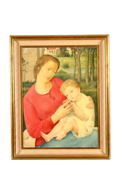 DE BRUYNE Gustaaf, 1914-1981, 
Maternity,...