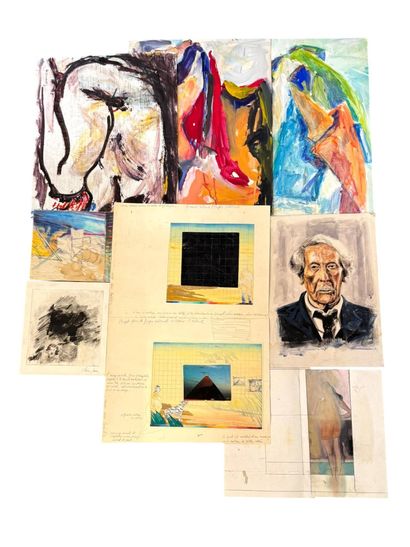 Lot comprenant : 
- Alain PAMBILLOTTE, projets...