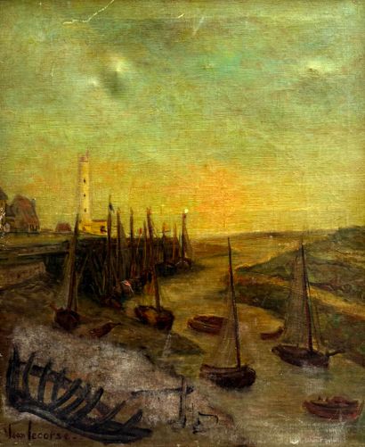 LECORSE Jean (XX)
Le Hourdel, Baie de Somme
Huile...