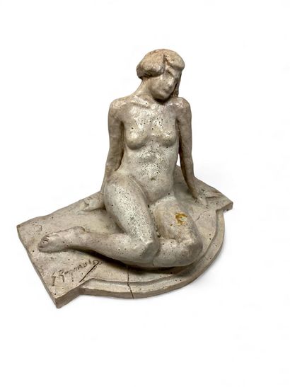 REGNAULT Georges (1898-1979)
Nu féminin assis,
terre...