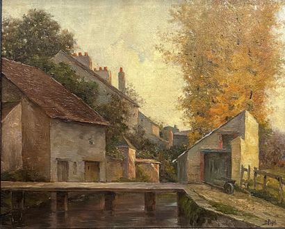 PUJOL Paul (1848-1902)
La brouette dans le...