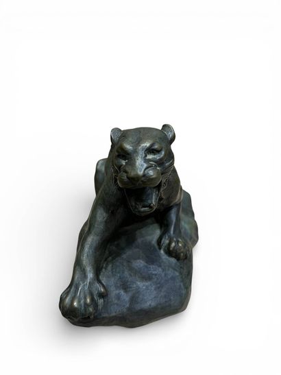 FAGOTTO A (XIX-XX)
Panthère rugissant 
Bronze...