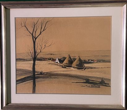 SMITH Jos Fred (1920-2009)
Campagne bretonne...