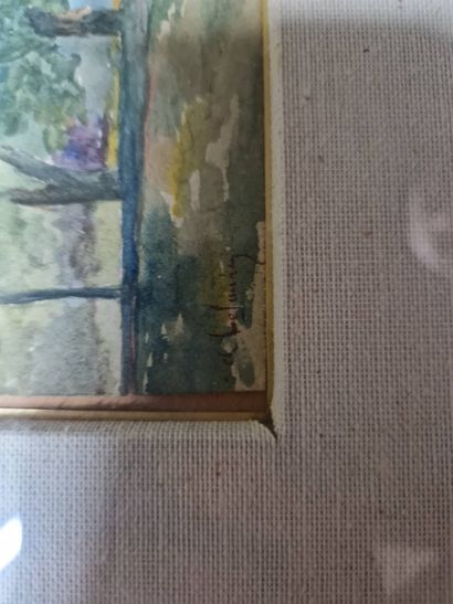 ECOLE MODERNE
Arbres,
aquarelle, porte une...