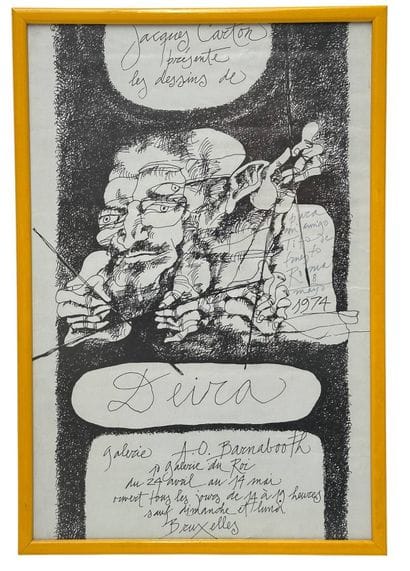 Affiche d'exposition organisée par Jacques...