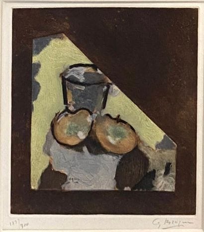 BRAQUE Georges, d'après, 
Nature morte oblique,...