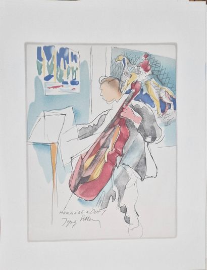 VILLON Jacques, d'après
Le violoncelliste
Lithographie...