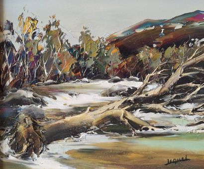 JEQUEL Christian (né en 1935)
L'arbre déraciné,...