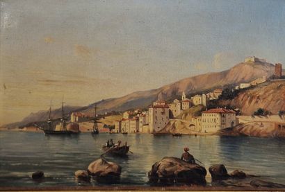 XIX - early XXth CENTURY
Town on the coast,...