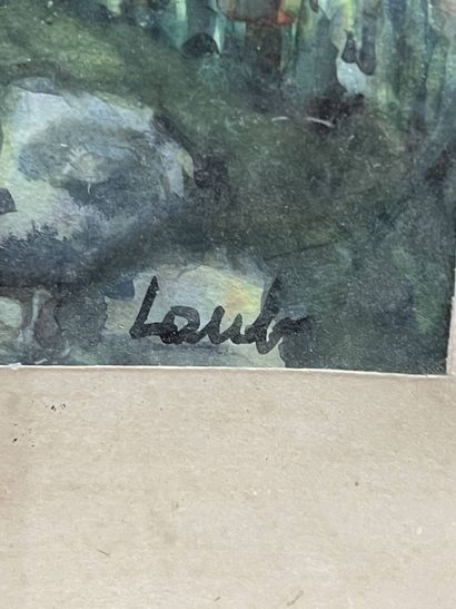 LAUB (XX) d'après Paul CEZANNE
La maison...