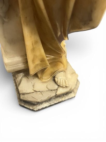 ANONYME début XXe 
Sculpture en marbre sur...