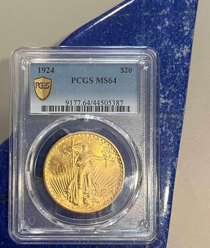 USA
Pièce en or (900) de 20 Dollars Saint...