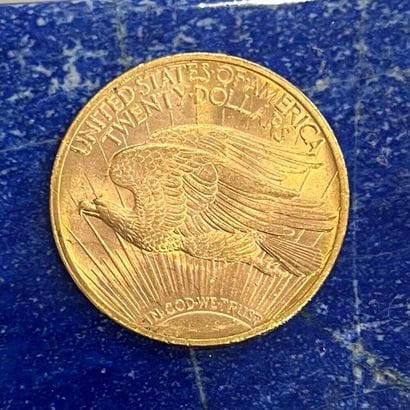 USA 
Pièce en or (900) de 20 Dollars Saint-Gaudens...