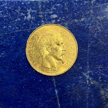 Pièce en or (900) de 50 Francs Napoléon III...