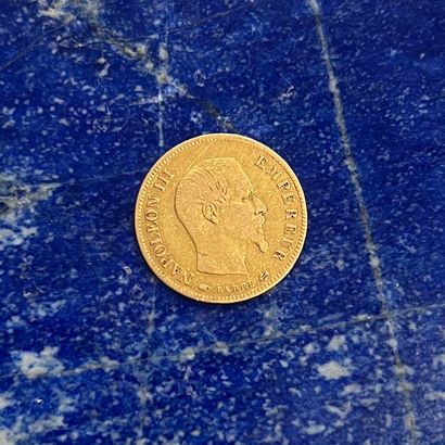 Pièce en or (900) de 10 Francs Napoléon III...